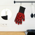 thumbnail image 4 of 1472 ° F heat-resistant oven gloves, used for grilling, baking, welding, cooking, silicone anti slip oven gloves, 4 of 6