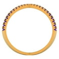 thumbnail image 3 of Statement Engagement Ring for Women - 0.245ct Natural Amethyst in 18K Yellow Gold Promise Ring, 3 of 6