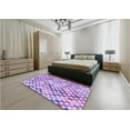 thumbnail image 5 of Ahgly Company Machine Washable Indoor Round Transitional Blossom Pink Area Rugs, 7' Round, 5 of 7
