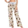 thumbnail image 3 of FREEAMG Womens Autumn Funny Hedgehogs Mushrooms Soft High-waist Lounge Pajama Sleepwear Pants, 3 of 6