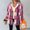 Hot Pink, variant on yardsong Womens Button Down Flannel Coat Fleece Lined Plaid Hooded Long Sleeve Fall Winter Wine,S