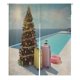 thumbnail image 1 of Cortina japonesa Noren ABPHQTO Vacaciones de Navidad en la piscina 105x120 cm, 1 of 1