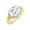 Aquamarine, variant on Rings for Women 14K Yellow Gold Ring 12X10MM Gemstone & Diamonds Great Ring for Middle or Pointer Finger October Onyx Jewelry Size 12