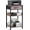 Grey, variant on Grey Printer Stand with Fabric Drawer, 3 Tier Industrial Side Table, Modern Small Printer Desk Holder with Storage Shelf,Multi-Functional Bedside Tables for Home Office Fax Machine Scanner
