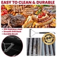 thumbnail image 4 of Enyopro 3 Burner Propane Gas Grill, 30,000BTU Stainless Steel Barbecue Grill with Foldable Side Table, Built-in Thermometer, Hanging Basket for Outdoor BBQ Camping Grill, 4 of 8