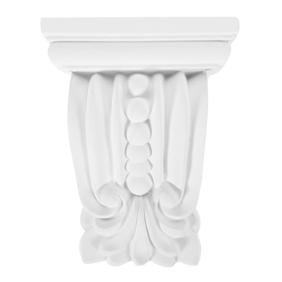 Pretyzoom European Style PU Corbels White Decorative Wall Bracket for Interior and Exterior Home Decor