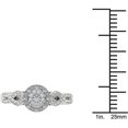 thumbnail image 4 of 3/8 Carat T.W. Diamond Single Halo Cluster 10kt White Gold Engagement Ring, 4 of 4