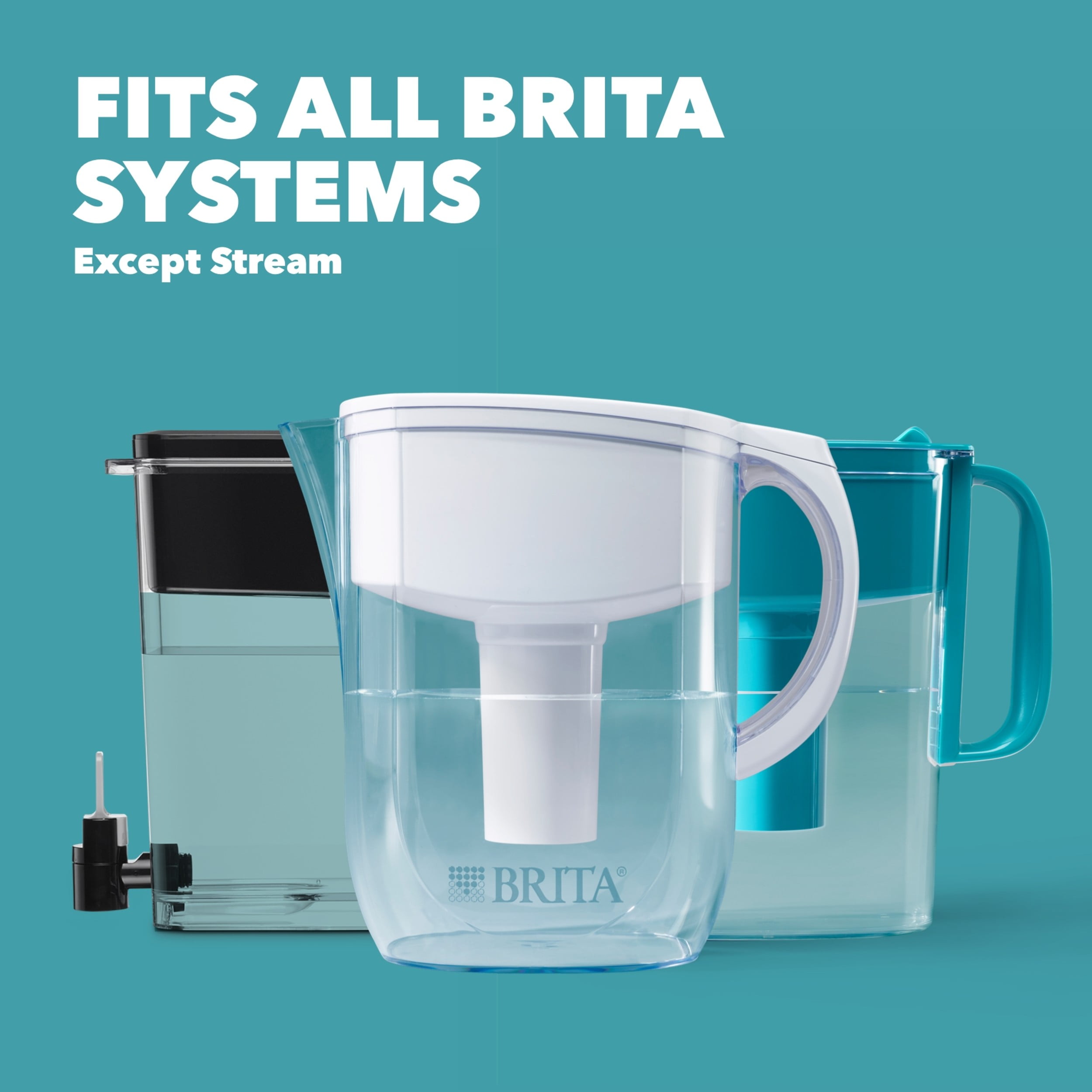 Brita Brita Replacement Filters 8 Count  for Pitchers and Dispensers Standard White 