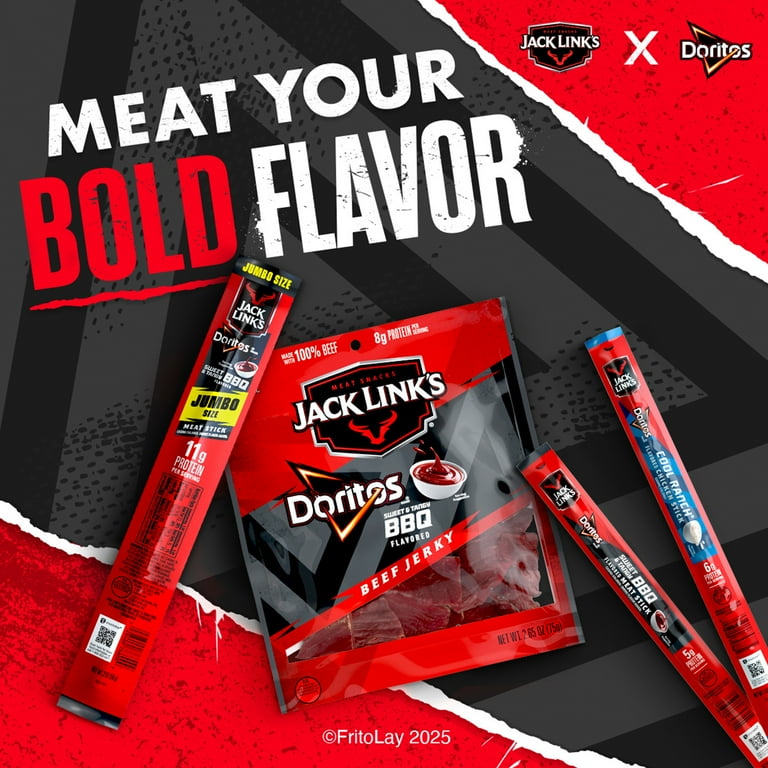 Jack Link's Doritos Sweet & Tangy BBQ Meat Stick, 0.92 oz