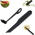 thumbnail image 1 of Kadlawus 2Pcs Vegetable Carving Knife for Kitchen, Plastic Hand Cutter Manual Tool, V-Shaped Blade Potato Cucumber Cutter, Spiralizer for Fruit, Decorations, 1 of 4