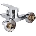 thumbnail image 4 of EcoNesxp G1 Wall Mounted Single Handle Triple Shower Mixer Faucet Electroplating Surface Threaded Copper Home Bathroom Tub Faucet 2 Inch Shower Faucet, 4 of 4