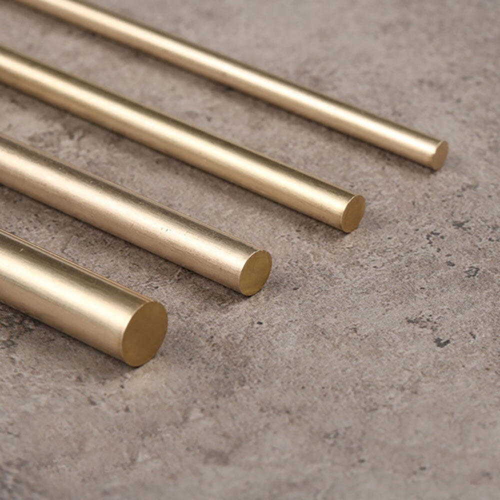 5 PCS Brass Rod Pins 200mm Length Knife Handle Pin Rivets 3/4/5/6mm
