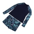 thumbnail image 3 of Traje de neopreno para mujer ANGGREK Traje de baño de dos piezas Fibra de poliéster Diseño de empalme en contraste de Color, 3 of 7