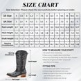 thumbnail image 3 of IUV Mid-Calf Cowgirl Boots Cowboy Western Pull-On Tabs Pointy Toe Boot,Sizes 5-11, 3 of 8