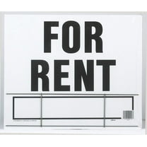 Hy-Ko For Rent Sign LFR-4 Rectangle - Outdoor Printed Black - 19" x 24"