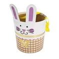 thumbnail image 3 of Easter Bunny Buckets Set of 2 Baskets 12 Inch with Ribbon Handles, Empty Easter Pails for Kids Easter Egg Hunt Party Favors, 3 of 6