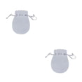 thumbnail image 3 of Guardurnaity 50 Uds bolsa con cordón bolsas de regalo portátiles elegantes bolsas de joyería de operación Simple organizador amplia aplicación Gris 1 2piezas, 3 of 6
