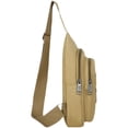 thumbnail image 4 of Felwors 2022 Men's New Casual Solid Color Simple One Shoulder Zipper Messenger Bag, 4 of 6