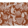 thumbnail image 2 of Soimoi Floral Theme Waterproof Fabric | Outdoor Material by the Yard | Tear-Resistant, UV Safe | Great for Bags, Rainwear, Covers & Curtains, Awning Cover Cloth - Orange, 2 of 7