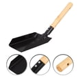 thumbnail image 1 of SHOWERORO Heavy Duty Iron Snow Shovel Portable Snow Cleaning Tool for Outdoor Winter Use, 1 of 7
