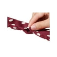 thumbnail image 4 of INSPIRE CHIC 2Pcs 50s Skinny Silky Polka Dots Waistband Narrow Neck Scarf Red&Red, 4 of 6