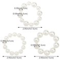 thumbnail image 3 of Dalrosia 6pcs Pearl Hair Tie Elastic Beaded Hair Scrunchies Hair Bands Pearl Hair Ropes Ponytail Holder Stretchy Hair Accessories for Women and Girls, 3 of 7