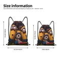 thumbnail image 2 of Pofeuu Minions Sac à Cordon 210D Résistant à l'Eau Design Pliable Compact Essentiels de Voyage Gym Yoga Léger Sac de Transport-Petit, 2 of 6