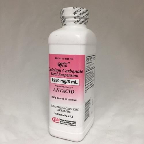 Calcium Carbonate Suspension, 473ml 20301210766163S829