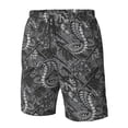 thumbnail image 5 of Kdxio Snake Pattern Mens Casual Shorts - Drawstring Summer Beach Sports Shorts for Men, 5 of 9