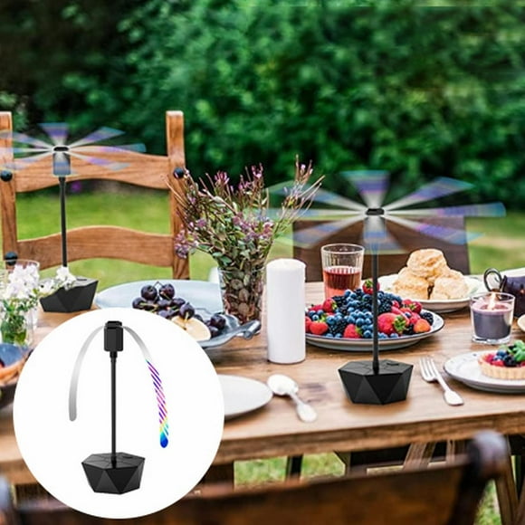 Ventilateurs Anti-Mouches pour Tables Ventilateurs Rechargeables Intérieur Extérieur Ventilateurs Alimentaires Keep Fly de Table avec Ventilateurs pour Pique-Nique Fête Bbq (Noirï1⁄4,Anti-Mouches X1 Liquidation