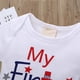 thumbnail image 3 of Conjunto coordinado XFGLCK para bebé – set de shorts del 4 de julio, 3 of 7