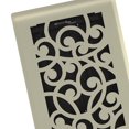 thumbnail image 4 of Imperial 4" x 10" Satin Nickel Steel Floor Register, Wonderland, 1-pk, 4 of 6