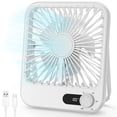 thumbnail image 1 of Ventilador de viaje Zaardend, ventilador portátil recargable con viento de 100 velocidades ajustable, pequeño ruido para dormir de 6,8 pulgadas, funciona con pilas para cruceros 2025 aprobados, elemen, 1 of 5