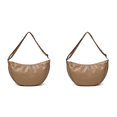 thumbnail image 1 of Bolso Crescent para Mujeres Y Hombres Hombro Con Bolsillo Interior Hobo PU El (caqui), 1 of 3