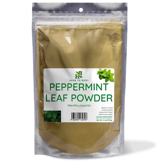 Herb To Body Peppermint Leaf Powder | Mentha Piperita | Wildcrafted | 4oz