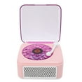 thumbnail image 1 of Wireless  Speaker, Small Record Player Night Light USB Rechargeable Desktop Wave Speaker for Bedroom Party, 1 of 7