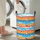 thumbnail image 5 of Balery Shark On Line Cesta de ropa redonda con asas, impermeable, independiente, para ropa, juguetes, dormitorio y familia-Small, 5 of 6