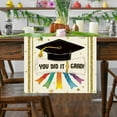 thumbnail image 3 of Graduation Table Banner for 2025 Celebration Decorative Table Runner for Kitchen and Living Room Polyester Material for Parties and Events, 3 of 4