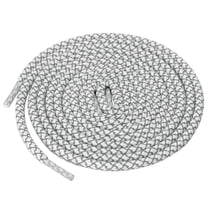 INSPIRE CHIC 2 Pairs Athletic Unisex Elastic Reflective Round Shoelaces for Sneakers White 100 cm/39.5"