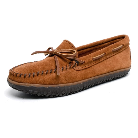 Minnetonka Women's Tie Tread, Brown, 5.5 M