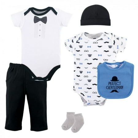 UPC: 0660168582031 | Hudson Baby Infant Boy Cotton Layette Set  Perfect Gentleman  0-3 Months