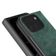 thumbnail image 3 of Allytechgroup Google Pixel 9 Pro Fold Case, PU Leather Slim Fit Minimalist Shockproof Anti-Scratch Drop Protection Back Case Cover for Google Pixel 9 Pro Fold, Green, 3 of 6