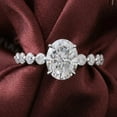 thumbnail image 3 of solitaire jewels 2.75CT Oval Moissanite Solitaire Engagement Ring For Women, 14K Yellow Gold, 3 of 4