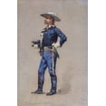 thumbnail image 2 of Remington, Frederic 13x18 White Modern Wood Framed Museum Art Print Titled - Lt Carter Johnson, 2 of 4