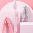 thumbnail image 5 of EXLEAF 15 Pcs Folding Eyebrow Razors for Women Face Fuzz Remover Facial Hair Removal for Women and Men Travel Dermaplaning Beauty Tool - Green White Pink, 5 of 7