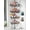Tension Caddy with 2 Toothbrush Holders(Black), variant on Corner Shower Organizer, 6-Tier Tension Pole Shower Caddy, Black Floor Standing Corner Shelf for Shower 25-114.2 inch, Waterproof and Rustproof