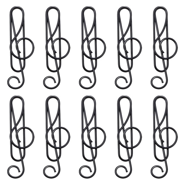 Xihbxyly Ofertas Compre Uno y Llévese Otro Gratis 11 Piezas Música Clips de Metal Multicolor Clip de Papel de Color