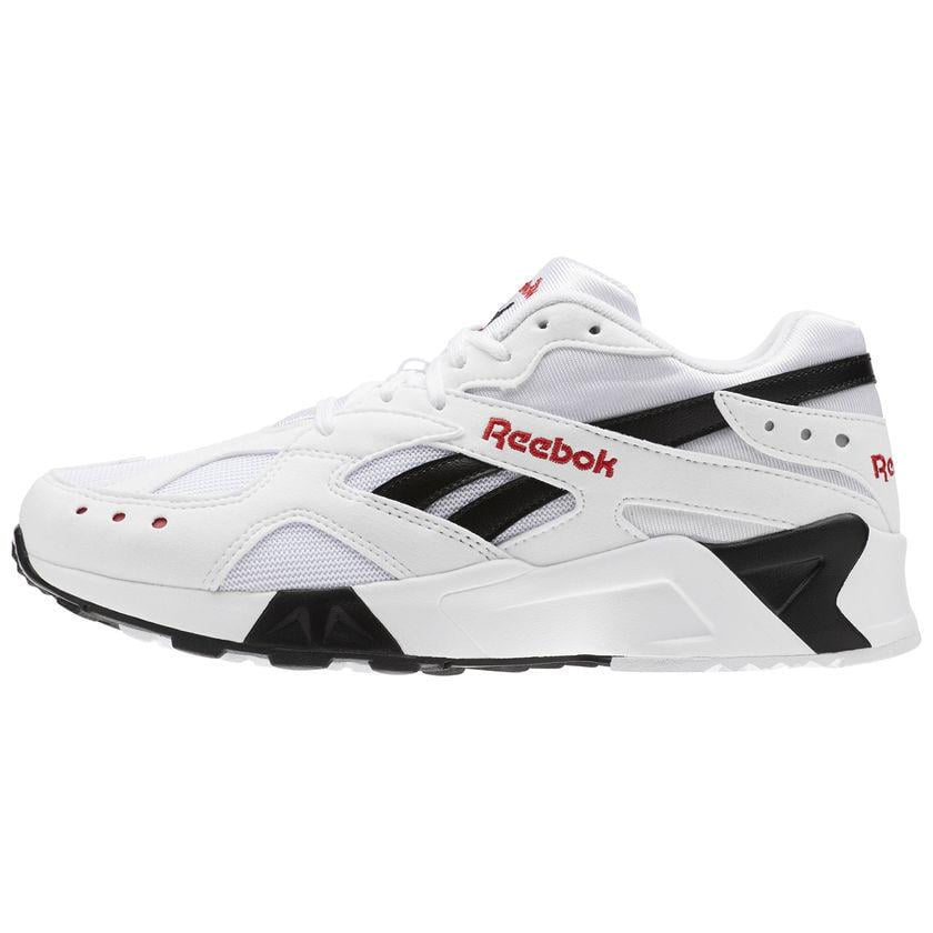 red white and black reebok