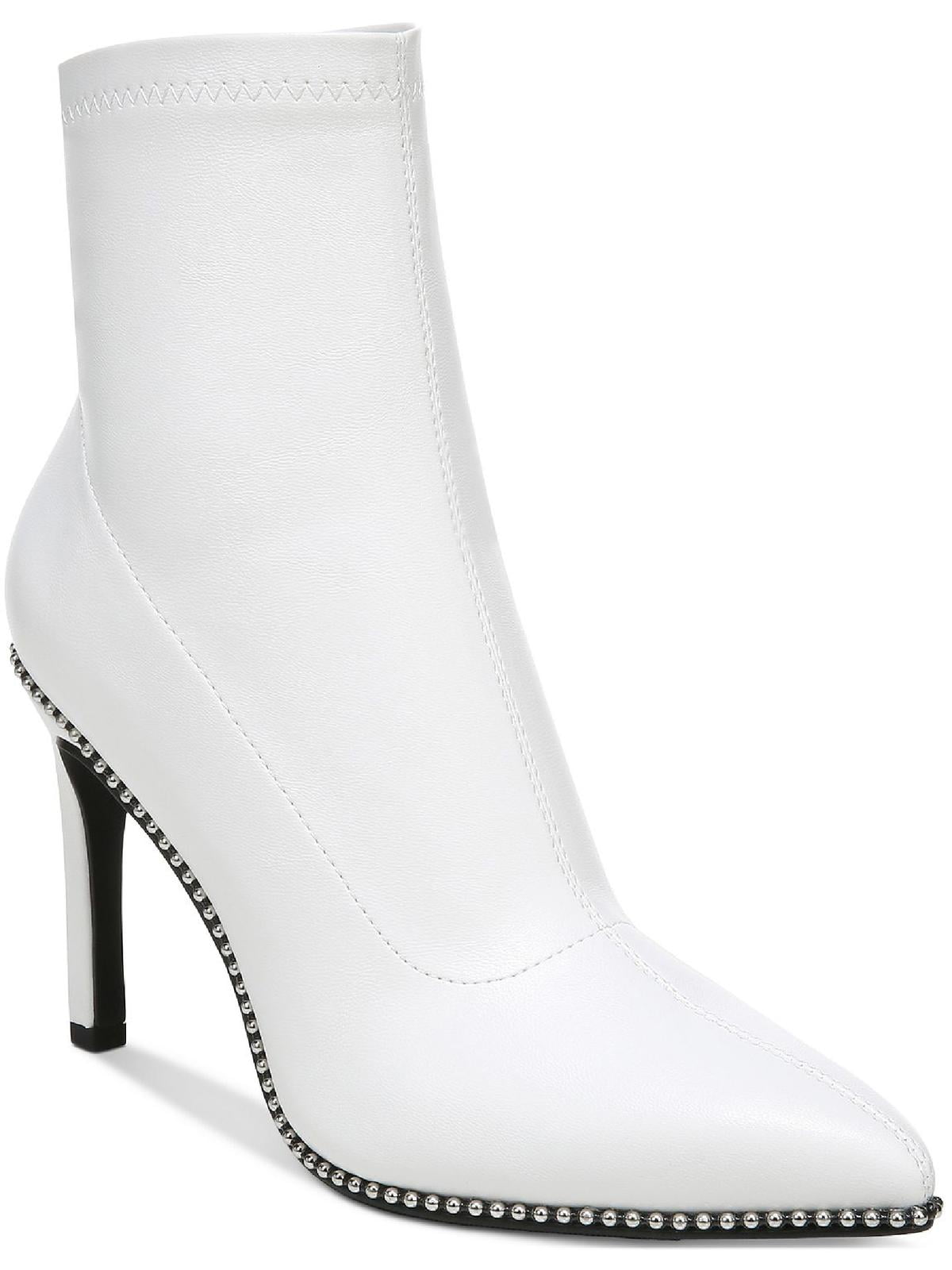 Bar III Womens Melanay Leather Embellished Booties