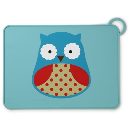 Skip Hop Zoo Fold & Go Silicone Placemat, Owl
